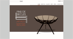 Desktop Screenshot of finsdesiecles-artdeco.com